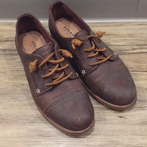 Sperry Brown Leather Flats